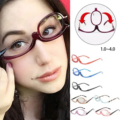 Makeup Reading Glasses Folding Eyeglasses Cosmetic Glasses Magnifying Glasses * • £3.74