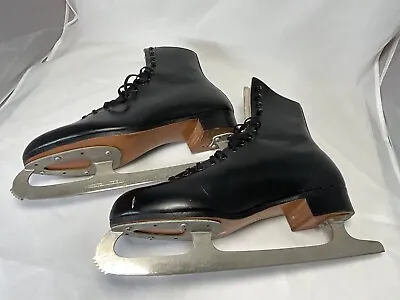 Riedel Red Wing. Black Ice Skates Men’s. Sheffield Steel. 12N 0423 • $110