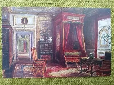 Queen Anne's Bedroom Warwick Castle PC. J Salmon No 843. Artist W. W. Quatremain • £2