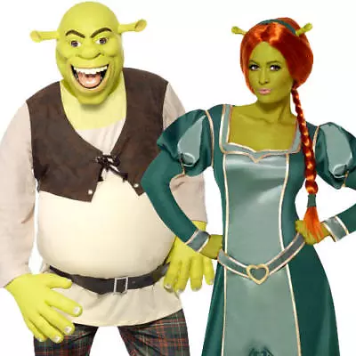 £62.99 • Buy Shrek Ogre Adults Fancy Dress Halloween Fairy Tale Book Day Womens Mens Costumes
