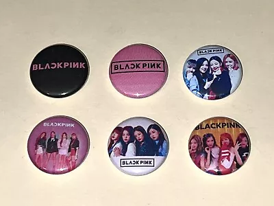 1  Lot Of 6 Blackpink Music Lapel Badge Buttons Pins Pinback [p526] • $3