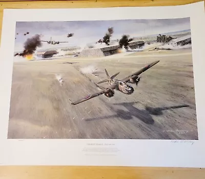 Nixon Galloway The First Mission July 1942 Signed And Numbered. Aviation Print  • $195