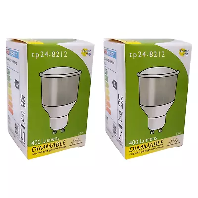 TP24 LED Dim Long Neck Reflector Light Bulb 3.5W GU10 L1 Warm White 8212 X2 • £17.89
