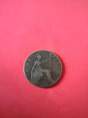 1898 One Old Penny Coin Queen Victoria's Last Head • £1.30