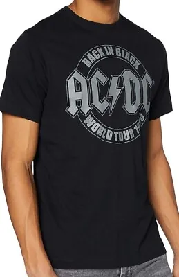 AC/DC Mens Tour Emblem T-shirt Black Small • £12.95