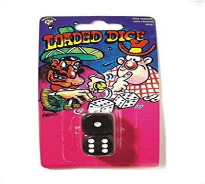 £7.38 • Buy Novelty Joke Gag Trick Loaded Dice Pack Of 2 For Party Bag Filler 
