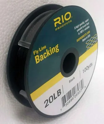 Rio 20 Lb 100 Yard Spool Of Dacron Backing In Black Fly Line & Reel Backing • $9.25