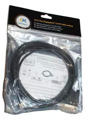 Cable Matters Mini Display Port To DVI Cable 10ft • $15