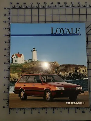 $13.49 • Buy 1992 Subaru Loyale Brochure  