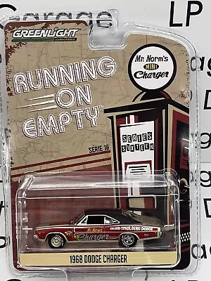 GREENLIGHT 1968 Dodge Charger Mr. Norms Grand Spalding 1:64 Diecast Running Empt • $12.99