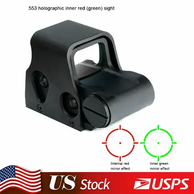 Red Green Dot Reflex Sight Scope Tactical Holographic Optic 20mm Rail 553 Series • $34.95