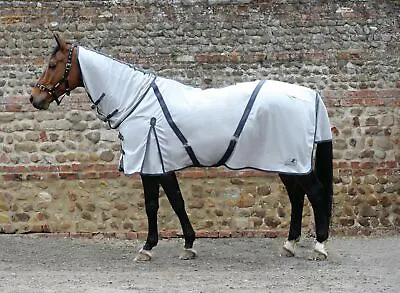 £43.47 • Buy Masta Zing Fly Rugs With A Fixed Neck - For Horses -Silver - 4'6 - BN