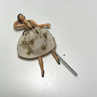 Vintage Replacement Dancing Ballerina Clock Junghans ? Germany Star Skirt Needle • $24.99