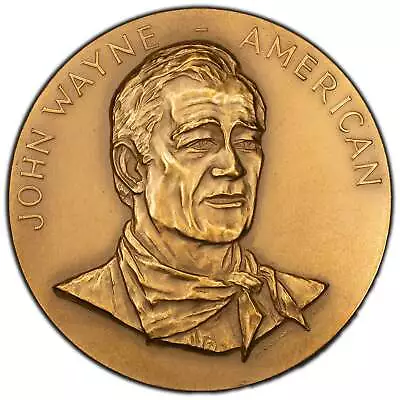 United States 1979 John Wayne - American Medal 76mm By Frank Gasparo • $29.44