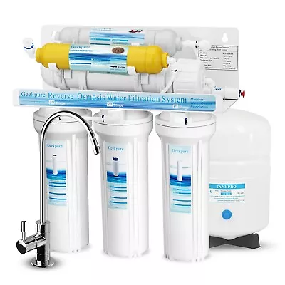 6 Stage Undersink Reverse Osmosis System Water Filter With Mineral Filter 75 GPD • $139.99