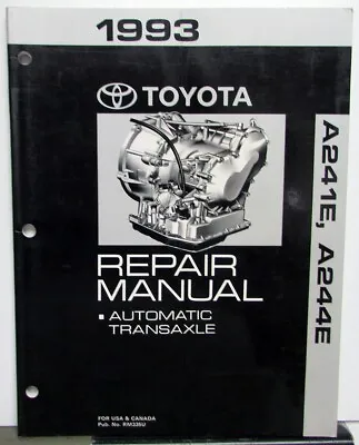 1993 Toyota Auto Transaxle Service Repair Manual A241E A244E MR2 Celica Paseo • $22.46