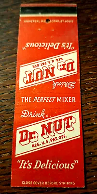 Vintage Matchbook: Drink Dr. Nut Soda New Orleans LA • $7.99
