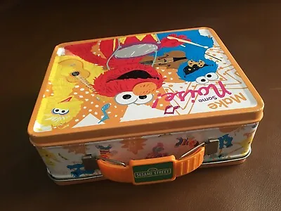 Sesame Street Elmo Big Bird Cookie Monster  Make Some Noise  Metal Lunch Box • $9.99