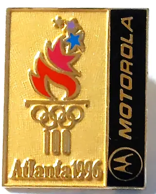 Olympics Atlanta 1996 MOTOROLA Lapel Pin • $6.95