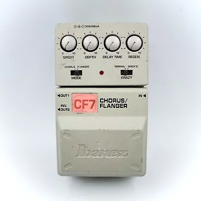 Ibanez CF7 Chorus / Flanger Tone Lok Guitar Effect Pedal • $90