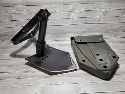 72 AMES US Military Tri-Fold ENTRENCHING TOOL SHOVEL E-Tool W/CARRIER • $34.76