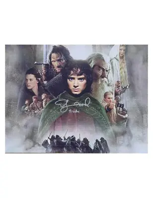 A3 Lord Of The Rings Print Signed By Elijah Wood 100% Authentic + COA • £135