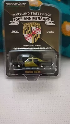 Green Light Green Machine 100th Anniversary Maryland State Police 67 Ford Custom • $9.99