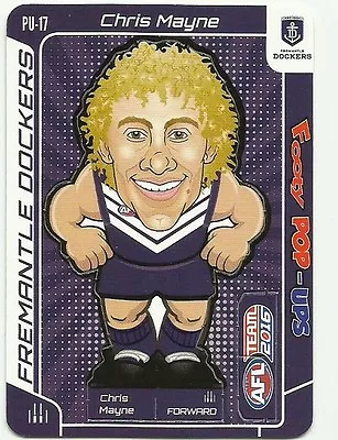 2016 Afl Teamcoach Footy Pop Up Fremantle Chris Mayne Pu17 Ups Card • $1