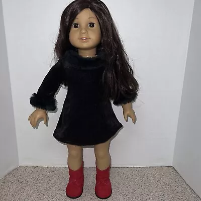 American Girl 2008 Jess Mold Doll Brown Hair Eyes Dressed Doll • $80