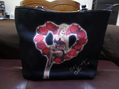 Marilyn Monroe Hand Bag Rhinestone Rose Heart Purse Pocketbook Double Sided Pic • $21.95