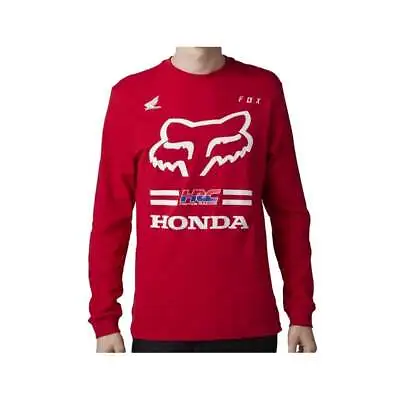Fox X Honda Long Sleeve Premium Tee Flame Red • £40.49