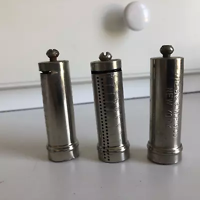 Lot Of 3 - Metal Dime Tube Banks - By  THE B&R MFG. CO / NEW YORK  • $10