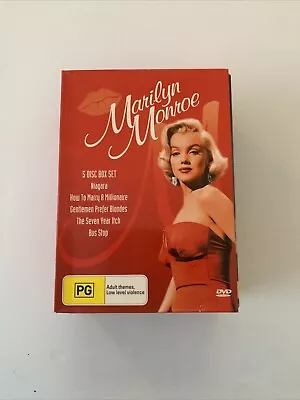 Marilyn Monroe 5-DVD 5-MOVIES HOLLYWOOD CLASSICS 5-DISC BOX SET RARE R4 • $25