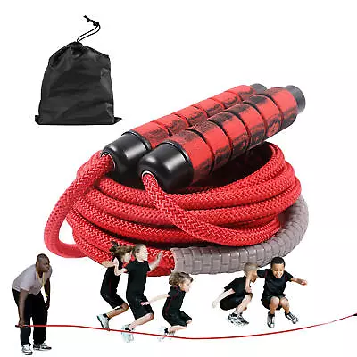 Group Jump Rope Skipping Big Rope Solid Nylon Fitness Rope Aerobic Exercise • $21.24