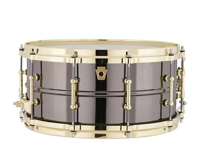 Ludwig Black Beauty Snare Drum With Brass Trim - 6.5 X14  • $1049