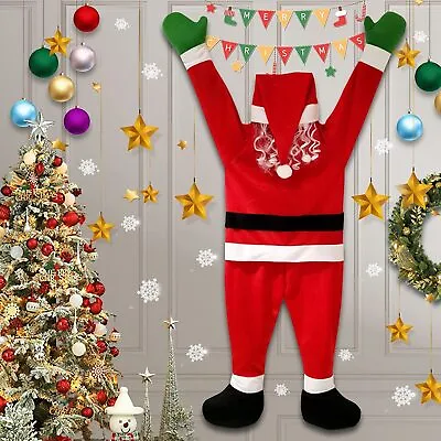 $13.98 • Buy Christmas Hanging Santa Claus Decoration Yard Climbing Xmas Party Indoor Outdoor