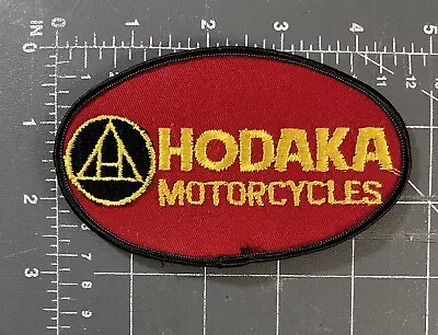 Vintage Hodaka Motorcycles Logo Patch Badge Biker Jacket Club HM Dirt Trail Bike • $12.94