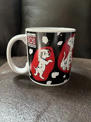 101 Dalmations Red Black White Puppies Coffee Cup Mug Walt Disney VINTAGE • $14