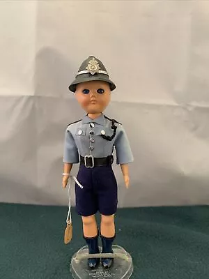 Vintage Bermuda Policeman Doll Sleepy Eyes Souvenir With Stand 7-1/2” Tall • $10.95