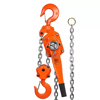 VEVOR Lever Block Chain Hoist G80 Ratchet Hoist 13200lb Capacity 20ft Lifter • £171.59