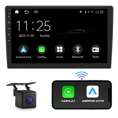 Wireless Apple CarPlay Android Auto 10.1  QLED Double 2 DIN Car Stereo Radio DSP • $189