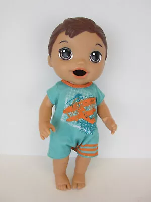 Hasbro Baby Alive Doll Super Snacks Snackin Luke Boy Brunette W Original Outfit • $34.99