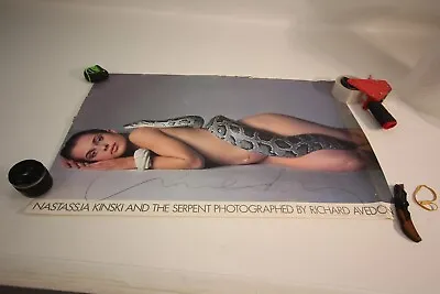 Original Signed 1981 Not Framed Richard Avedon Natassja Kinski & Serpent Poster • $289