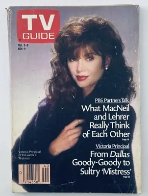 TV Guide Magazine October 3 1987 Victoria Principal Central PA Ed. No Label • $13.45
