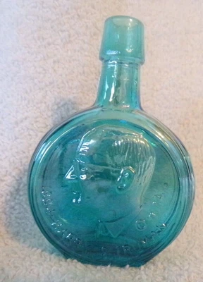$4 • Buy 1972 Wheaton 3  Mini Iridescent Presidential Decanter Bottle Harry Truman