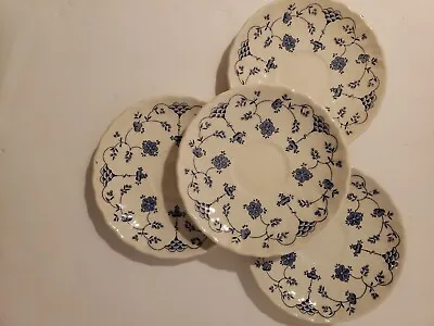 4 Finlandia Churchill   Swirl Edge Salad Plates  6½ Inches England  • $22.99