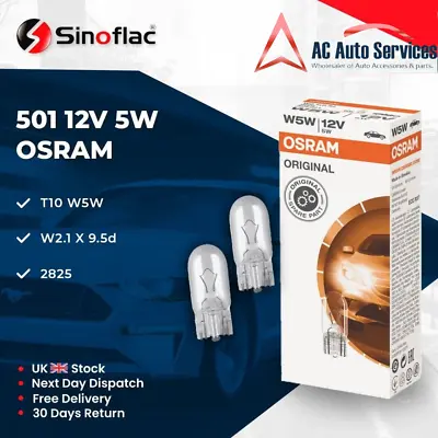 2 X 501 T10 Osram Bulb • $4.36