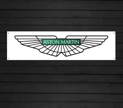 Aston Martin Car Logo Banner For Workshop Garage Man Cave Display Sign • $14.91