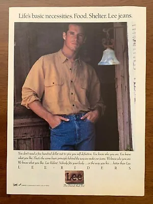 1990 Lee Riders Jeans Vintage Print Ad/Poster 90s Retro Fashion Pop Art Décor  • $14.99