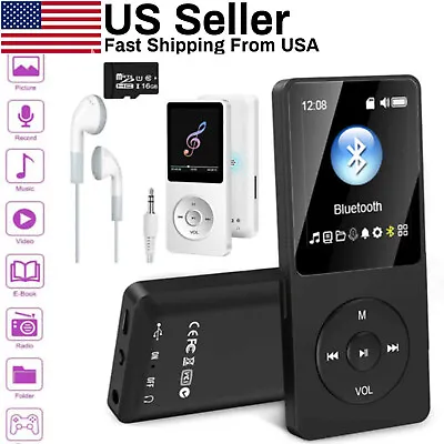 Support 128GB Bluetooth MP4/MP3 Lossless Music Player FM Radio Recorder Sport Hf • $14.16